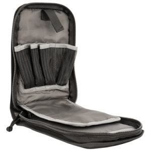 GPS Bags T1175PCB Tactical Black 1000D Polyester Holds 1 Handgun