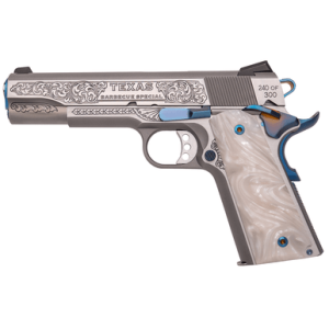 Cnc Firearms CNCTXBBQ 1911 Springfield 45 ACP 7+1 5" Stainless Match Grade Pistol
