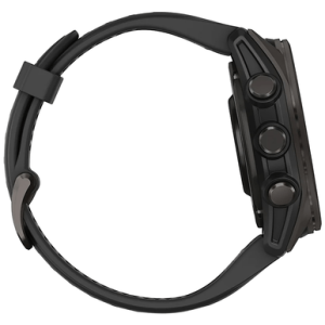 Garmin 0100290320 Fenix 8 AMOLED Edition Gray/Titanium Band AMOLED Display Compatible w/ iPhone/Android