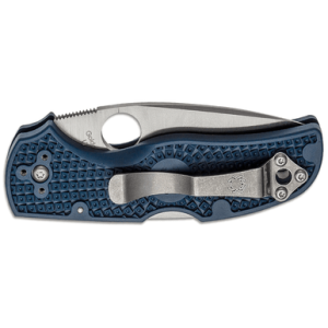 Spyderco C41PCBL5 Native 5 Lightweight 2.95" Folding Spear Point Plain CPM SPY27 SS Blade Cobalt Blue FRN Handle Includes Pocket Clip