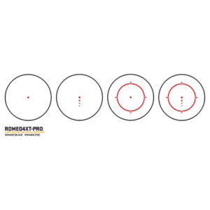 Sig Sauer Electro-Optics Romeo4XT-Pro Flat Dark Earth 2 MOA Red Ballistic Circle Dot Multi Reticle, 1x20mm - SOR44002