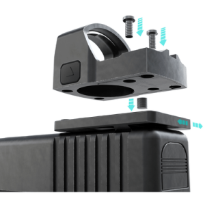 Foxtail Precision Rear Sight Dovetail Optic Adapter Plate for non MOS Glock - 100015
