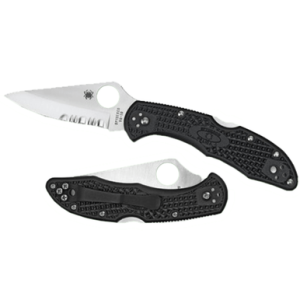Spyderco Delica 4 Knife, 2.88" Folding Drop Point Includes Pocket Clip - C11PSBK