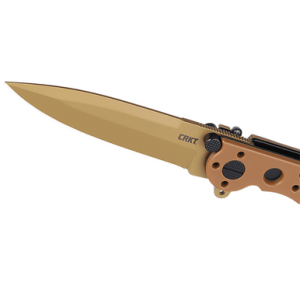 CRKT EDC with 3.03" Folding Plain Desert Tan D2 Steel Blade and Desert Tan GRN Handle - M16-01DZ