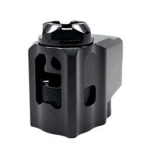 Tyrant CNC Glock Compensator, Black Aluminum 9mm Glock - TDG43COMPBLK/BLK