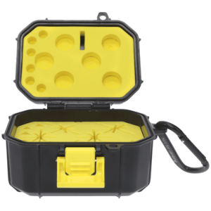 NAP Broadhead Case, Black/Yellow Aluminum - NAP-BHDCASE