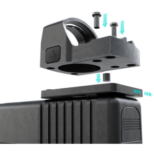 Foxtail Precision Rear Sight Dovetail Optic Adapter Plate for S&W M&P/M&P 2.0, Black Anodized Smith & Wesson M&P 2.0/C.O.R.E - 100016