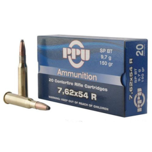 PPU Metric Rifle 7.62x54mmR 150 gr Soft Point Boat Tail - PP76254S