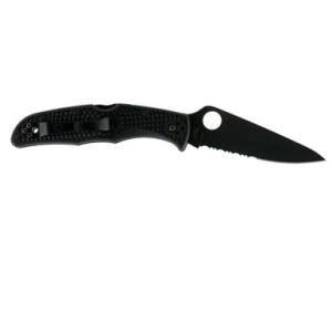 Spyderco Endura 4 Lightweight 3.75 in Folding Knife with Black TiCN VG-10 SS Blade - C10PSBBK