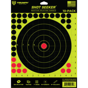 Triumph Systems Shot Seeker Self-Adhesive Black/Yellow/Red Paper 10 Pack - 090010002