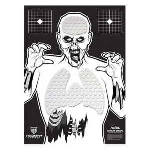Triumph Systems Threat Down Reactive Splatter Target Zombie Hanging Paper 30 in x 22 in - 031513001