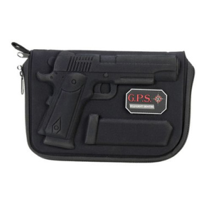 GPS Bags 908PC Custom Molded w/ Lockable Zippers Internal Mag Holder & Black Finish for 1911 & Similar Clones