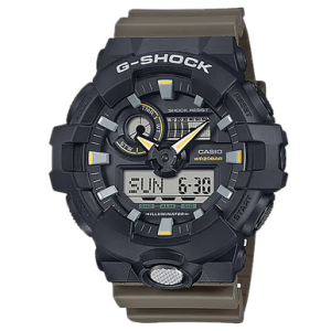 G-Shock Black Dial Green Band CR2016 - GA710TU1A3CR