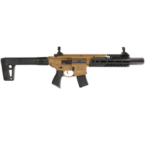 Sig Sauer MCX Canebrake .177 Pellet Airgun with 30rd Magazine, Removable Fixed Stock, Flip-Up Sights, and Flat Trigger - AIRMCXCANEBRAKE