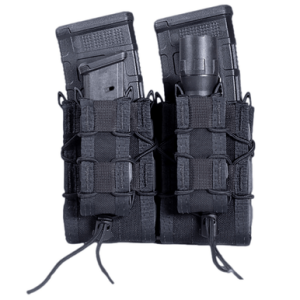 High Speed Gear Double Decker Taco Mag Holder, Black Nylon - 11DD02BK