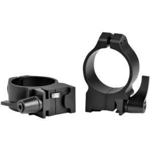 Warne Ruger Maxima 30mm Medium Quick Detach Mount, Matte Black, 0 MOA - 14RLM