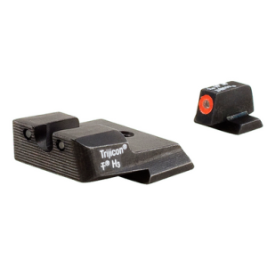 Trijicon HD Night Sights with Green Tritium Orange Outline Front and Green Tritium Black Outline Rear for Smith & Wesson M&P/M&P M2.0 - 600556