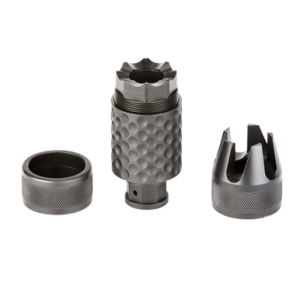 Spikes Tactical Barking Spider2 Muzzle Brake, 5/8"-24 TPI, 30 Cal, Black Nitride - SAKB0200