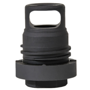 Yankee Hill Mini Phantom Q.D. Muzzle Brake Black Melonite Steel 5/8"-24 tpi Threads 1.60" OAL for 30 Cal AR-Platform - 31021MB24A