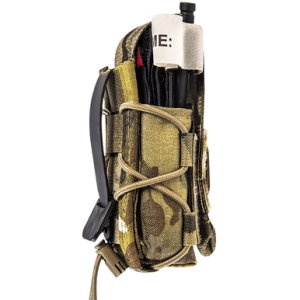 High Speed Gear Tourniquet TACO Pouch, Multi-Cam Nylon with Velcro Closure Fits MOLLE Compatible with Most Windlass-Style Tourniquets Includes TQ Patch - 11TQ00MC