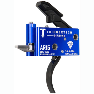 TriggerTech Diamond Pro Curved Single-Stage 1.5-4.0 lbs Adjustable Trigger for AR-15 - AR0SAB14NNP