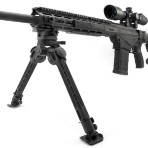 Leapers Big Bore Bipod, Black Anodized Aluminum/Steel 9-14" Vertical Adjustment - TLBPFS01A