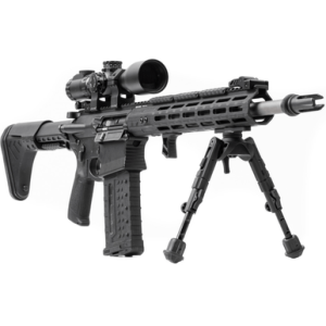 Leapers Recon 360 Bipod, Matte Black Anodized Aluminum 5.60-7.20" Vertical Adjustment - TLBP02B