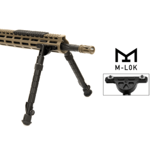 Leapers Recon Flex Bipod, Black Anodized Aluminum 8-11.80" Vertical Adjustment - TLBPDM02
