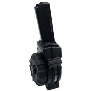 ProMag 30rd Drum Magazine, Black Polymer 9mm Fits Ruger LC9/EC9 - DRMA95