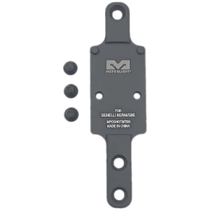 Meprolight USA Shotgun Optics Plate, Matte Black Aluminum RMR Footprint Benelli M2/M4/SBE - 901141040