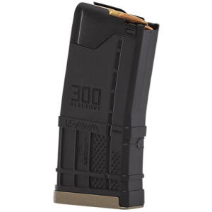 Lancer L5AWM Blackout Magazine, 20rd Opaque Black Polymer 300 Blackout For AR-15 - 428005