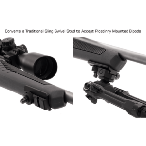 Leapers Swivel Stud Adapter, Matte Black Picatinny Rail Mount - TLBPAD1
