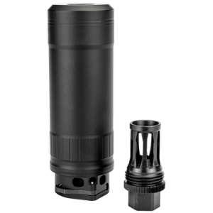 Kgm Suppressors RS-R556A1-QD-BLK R556A1 6mm/5.56 NATO Black Nickel Alloy/Stainless Steel 1/2"x28
