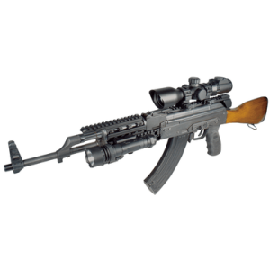 Leapers Universal AK Quad Rail Handguard, 8.43'' L Black Aluminum Fits AK-47 - MTU009