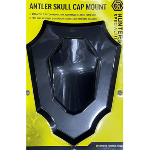 Hunters Specialties Antler Skull Cap Mount, Black Resin - HSBBSCASSY