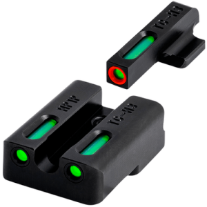 TruGlo TFX Pro Sights, Black|Green Tritium & Fiber Optic Orange Outline Front Sight Green Tritium & Fiber Optic Rear Sight Fits Canik TP Series (TP Series Beginning with 16 or Higher) - TG13KS1PC