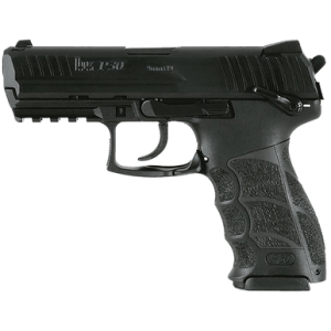 HK P30 V3 Pistol, 3.85" Black Polygonal Rifled Barrel Black Cerakote Serrated Steel Slide Black Polymer Frame w/Picatinny Rail Black Interchangeable Backstrap Grip Ambidextrous Rear Decocker Button 17+1/20+1rd 9mm Luger - 81001102