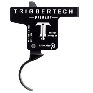 TriggerTech Primary Trigger, Aluminum w / Stainless Steel Components Single-Stage Curved Trigger with 1.50-4 lbs Draw Weight & Black PVD Finish for Kimber M84 - K84SBB14NNK