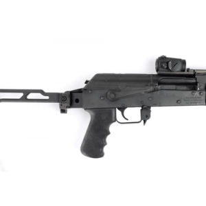Samson Rear Trunnion Stock Adapter, Black Anodized Aluminum Picatinny Rail Fits Most AK-Platform - 040609001