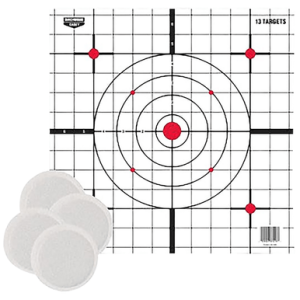 Birchwood Casey EZE-Scorer Thermal Targets, Thermal Sight-In Hanging Paper 12" x 12" Black/Red/White - BC-37216T