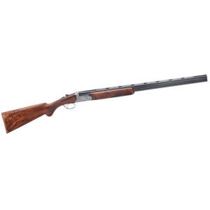 Rizzini USA EM Round Body Shotgun, 29" Vent Rib Barrel Coin Anodized Silver Receiver Fixed w/Prince of Whales Grip Grade III Turkish Walnut Stock Break Action Full Size 2rd 12 Gauge - 41011229