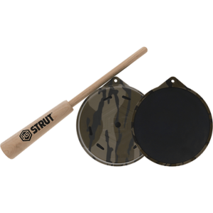 Hunters Specialties Camo Cutt'R Pot Call, Friction Call Attracts Turkey Species Mossy Oak Bottomland Slate - HSBBSPC