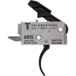 TriggerTech Duty Curved Trigger, Two-Stage 3.50 lbs Draw Weight Fits AR-15 - AH0TDB33NNC