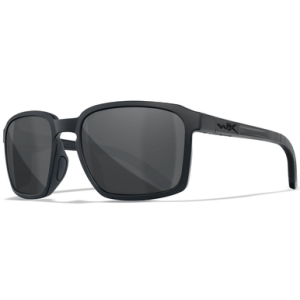 Wiley X Alfa Sunglasses, Smoke Gray Lens Polycarbonate Matte Black Frame Medium/Large - AC6ALF02
