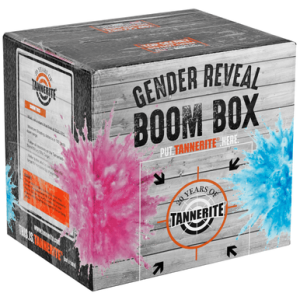 Tannerite Gender Reveal Boom Box 1 Pound Target, Blue Includes 10lbs Colored Powder 1 Target - GRKB
