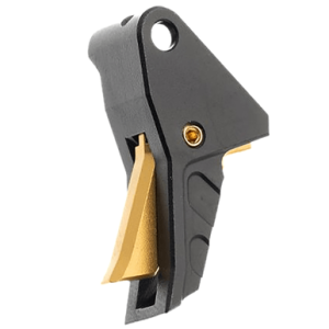 Tyrant CNC I.T.T.S Trigger, Black/Gold Aluminum Fits Springfield Echelon - TDECHETRIGBLK/GOLD