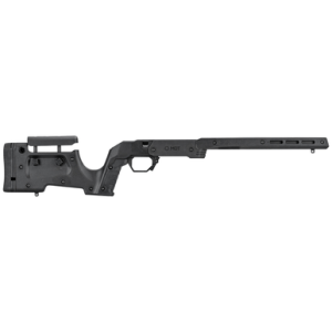 Mdt Sporting Goods Inc XRS Chassis, 32.25" OAL Black Aluminum Core with Polymer Panels Adj. Cheekrest M-LOK Forend Interchangeable Grips Fits Tikka T1X - 105524BLK