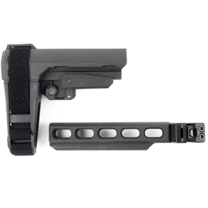 Samson B.R.E. (Bufferless Receiver Extension), 6.36" Length Black Anodized Aluminum with Folding Picatinny Adapter for Rifle - 040614301