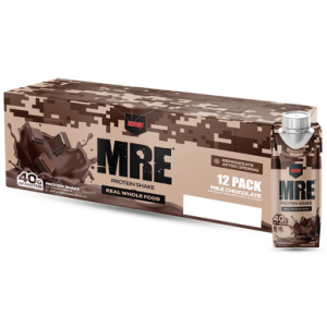 Redcon1 MRE Ready to Drink Protein Shake, Milk Chocolate 17 oz 12 Pack - RC1MRERTDMC12