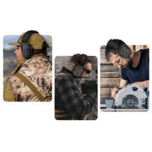 Axil MX Passive Ear Muffs, Black Over the Head 25-27 dB Sweat & Water Resistant - MXPASSE